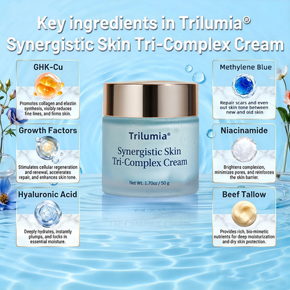 Trilumia® Synergistic Skin Tri-Complex Cream 💎(Copper Peptide+Growth Factors+Methylene Blue)🏆Next-Generation Biotech For Skin Repair