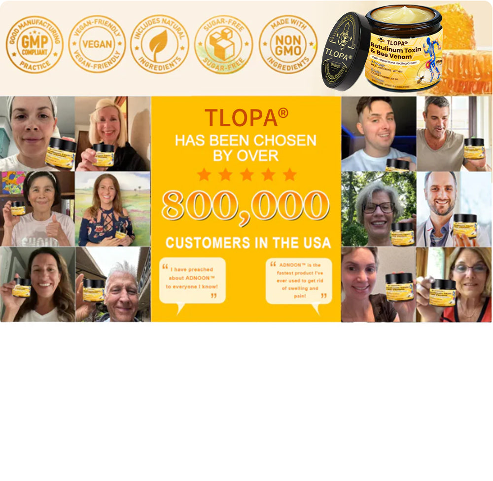 Official Store:TLOPA® Botulinum Toxin & Bee Venom Pain-Relief Bone Healing Cream🌞