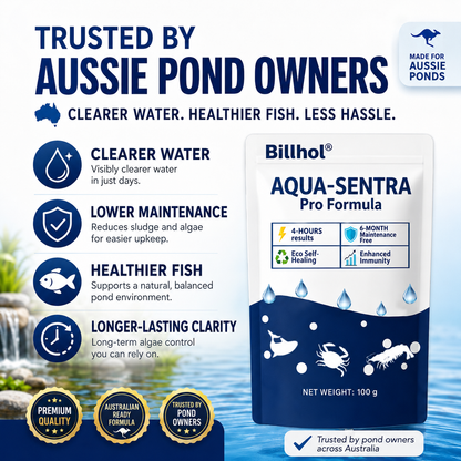 Billhol® Aqua-Sentra Pro Formula– End Algae Nightmares, Restore Your Pond’s Beauty Fast!