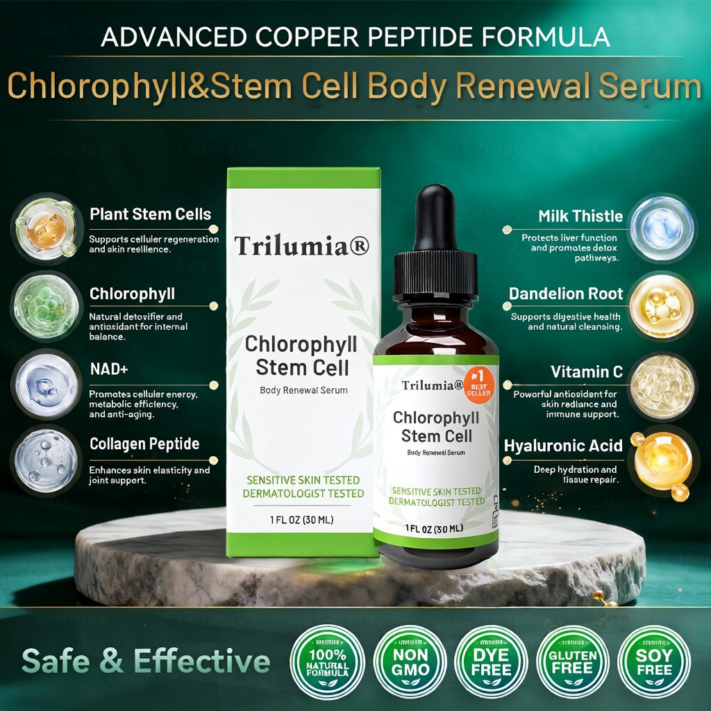 𝐎𝐟𝐟𝐢𝐜𝐢𝐚𝐥𝐥𝐲 𝐀𝐮𝐭𝐡𝐨𝐫𝐢𝐬𝐞𝐝 𝑬𝒙𝒄𝒍𝒖𝒔𝒊𝒗𝒆 𝑬𝒅𝒊𝒕𝒊𝒐𝒏✅𝑇𝑟𝑖𝑙𝑢𝑚𝑖𝑎® 𝖢𝗁𝗅𝗈𝗋𝗈𝗉𝗁𝗒𝗅𝗅 & 𝑆𝑡𝑒𝑚 𝐶𝑒𝑙𝑙 𝖻𝗈𝖽𝗒 𝗋𝖾𝗇𝖾𝗐𝖺𝗅 𝗌𝖾𝗋𝗎𝗆（𝐿𝑖𝑓𝑡 & 𝐹𝑖𝑟𝑚 𝑆𝑎𝑔𝑔𝑖𝑛𝑔 𝑆𝑘𝑖𝑛 & 𝑅𝑒𝑑𝑢𝑐𝑒 𝑊𝑟𝑖𝑛𝑘𝑙𝑒 𝐹𝑜𝑟𝑚𝑎𝑡𝑖𝑜𝑛👍