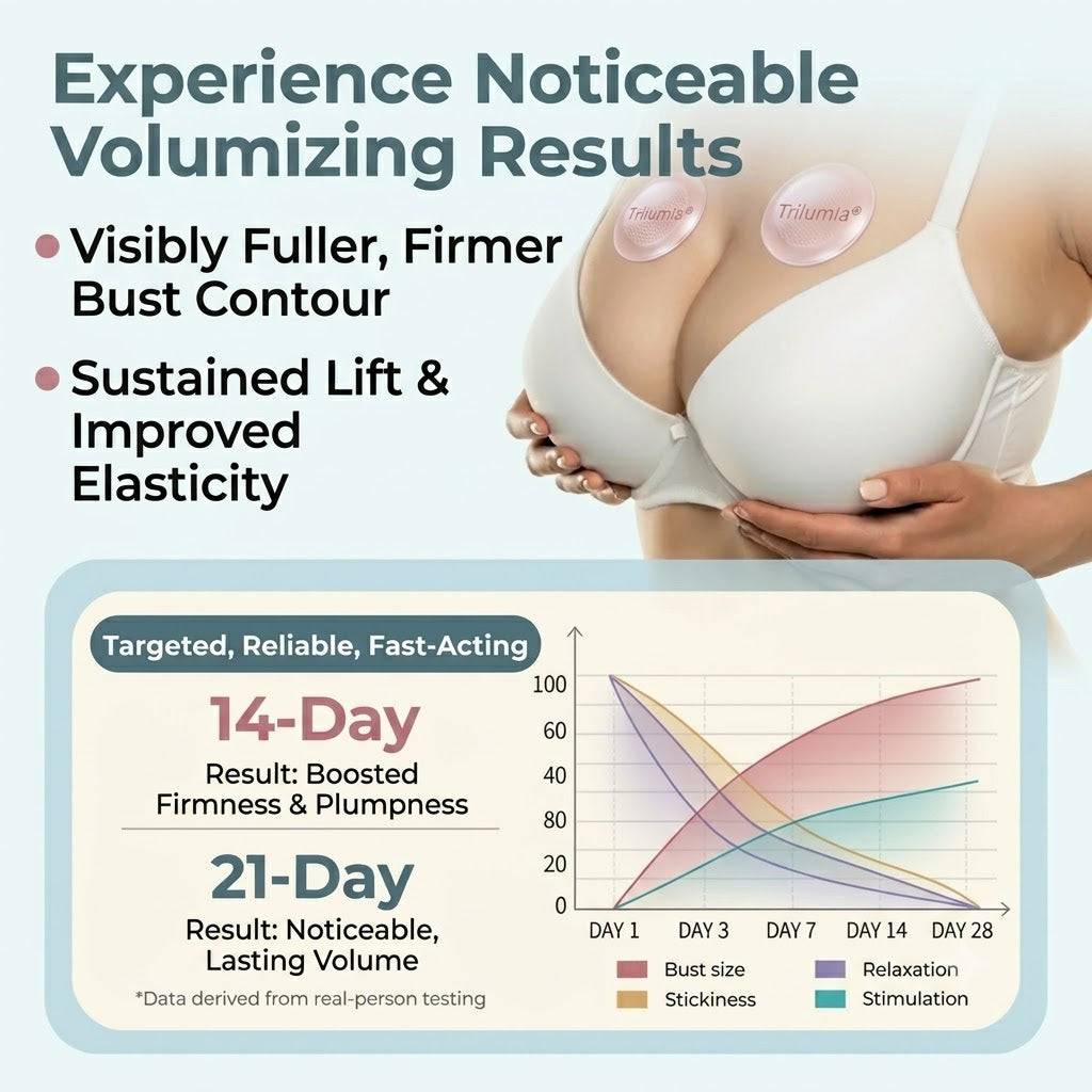 🏆 Trilumia® Advanced Nano Microneedle Bust Patch For Fuller, Firmer-Looking Curves Naturally🐦‍🔥